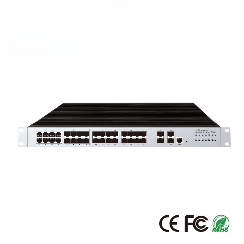 Sfp+ 10G Managed Switch 8 Port - 24 SFP Portlu Endüstriyel Yönetilebilir Ethernet
