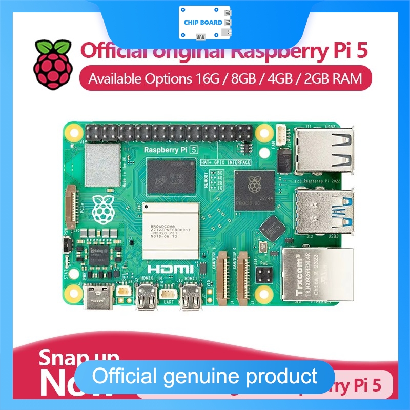 Raspberry Pi 5 8Gb - Resmi Raspberry Pi 5 Tek Kartlı