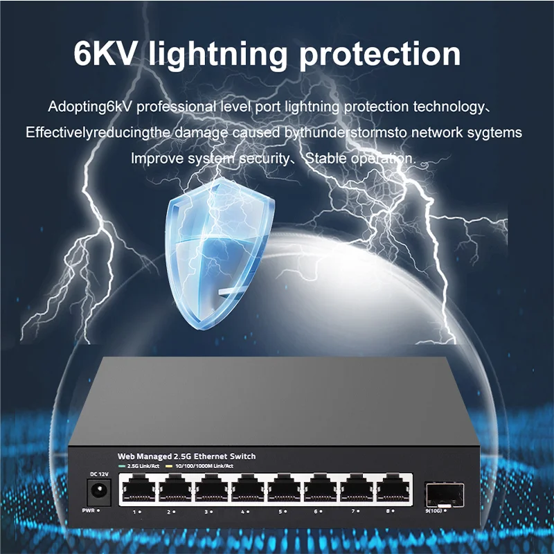 ONTi 2.5GbE Yönetilebilir Anah - Sfp+ 10G Managed Switch 8 Port incelemesi ve fiyatı