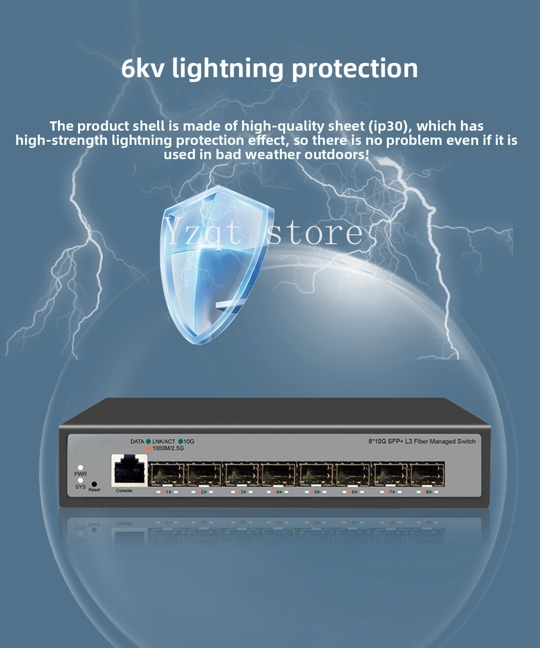 8 portlu, 10 Gigabit Ethernet  - Sfp+ 10G Managed Switch 8 Port incelemesi ve fiyatı