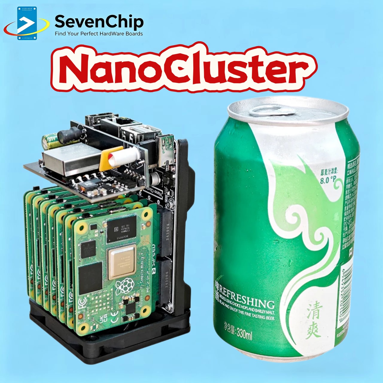 Sipeed NanoCluster 7x CM4/CM5  - Deskpi Super6C incelemesi ve fiyatı